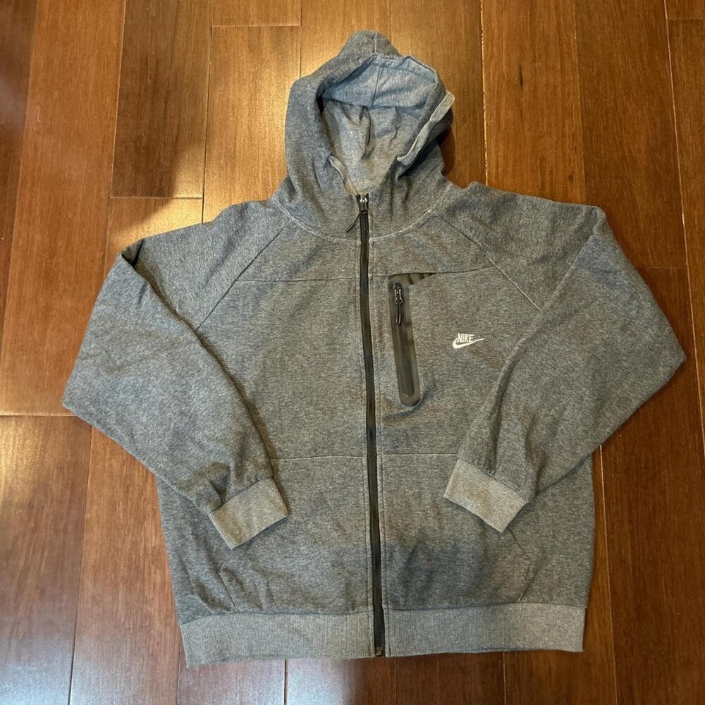 Nike Grey Zip Up Hoodie
